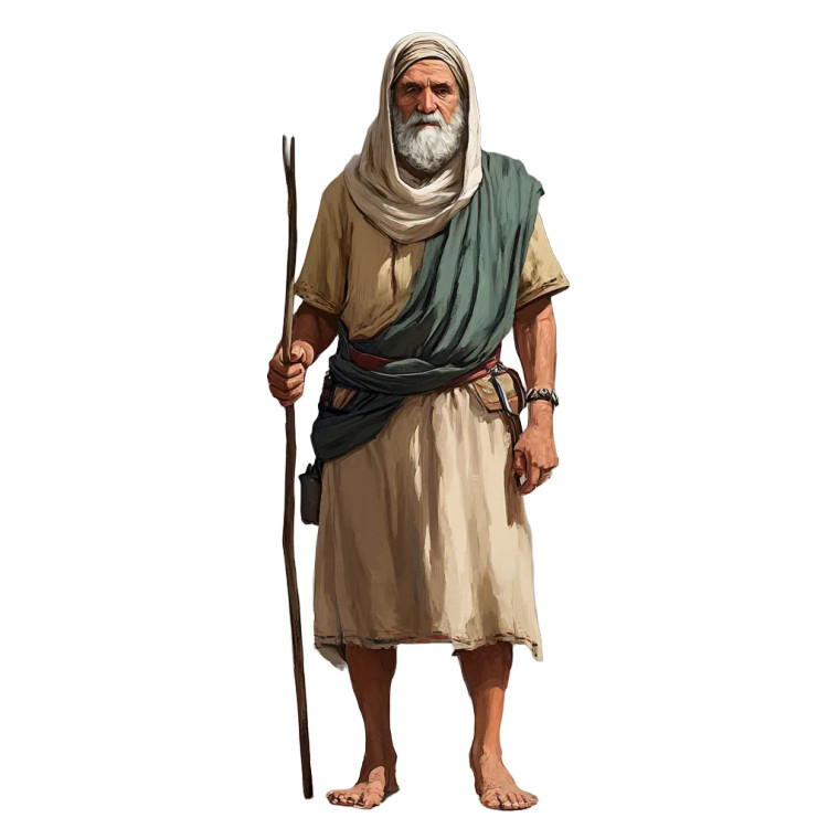 Desert Villager Concept Vinyl Car Decal Sticker – Waterproof & UV-Resistant 8"