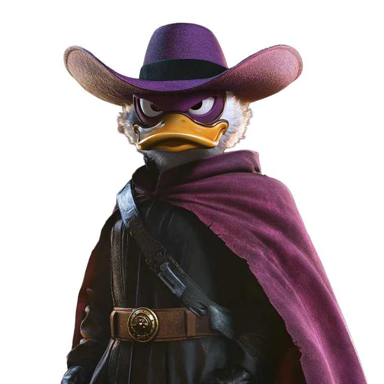 Superhero Duck V4 Vinyl Car Decal Sticker – Waterproof & UV-Resistant 8"