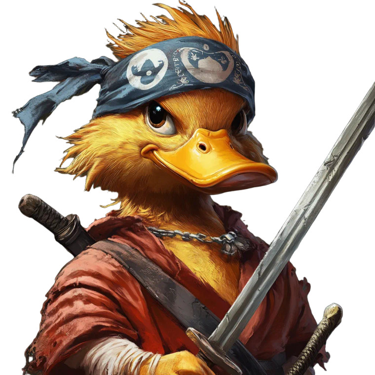 Adventurous Duck Vinyl Car Decal Sticker – Waterproof & UV-Resistant 8"