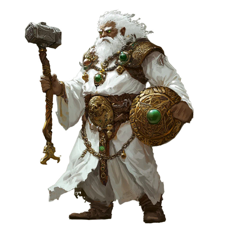 Dwarf Priest Vinyl Car Decal Sticker – Waterproof & UV-Resistant 8"