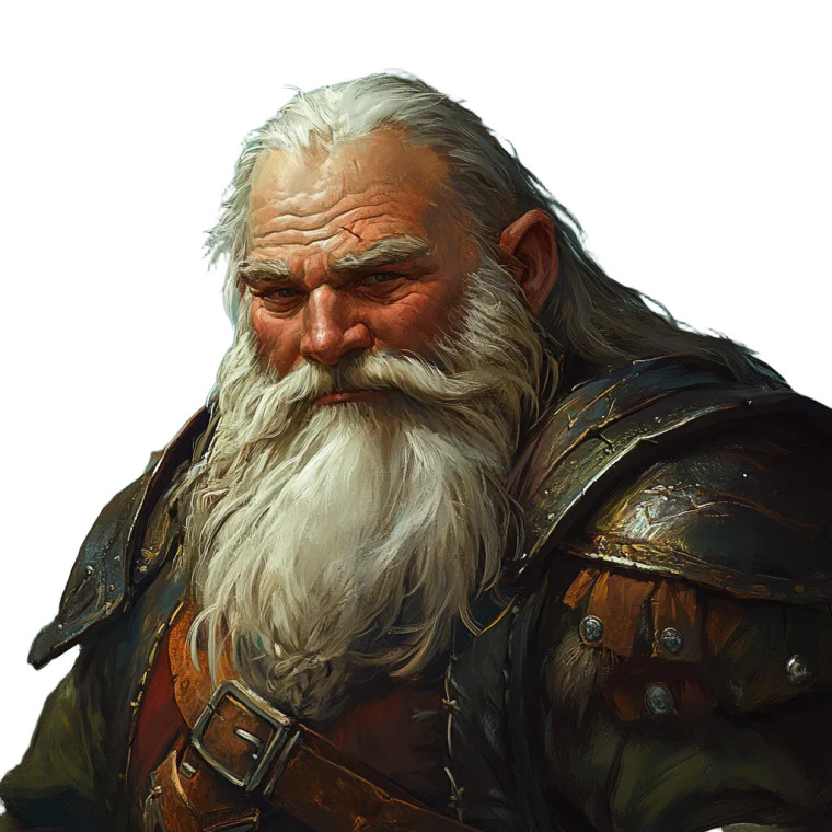 Dwarf Fantasy Villager Vinyl Car Decal Sticker – Waterproof & UV-Resistant 8"