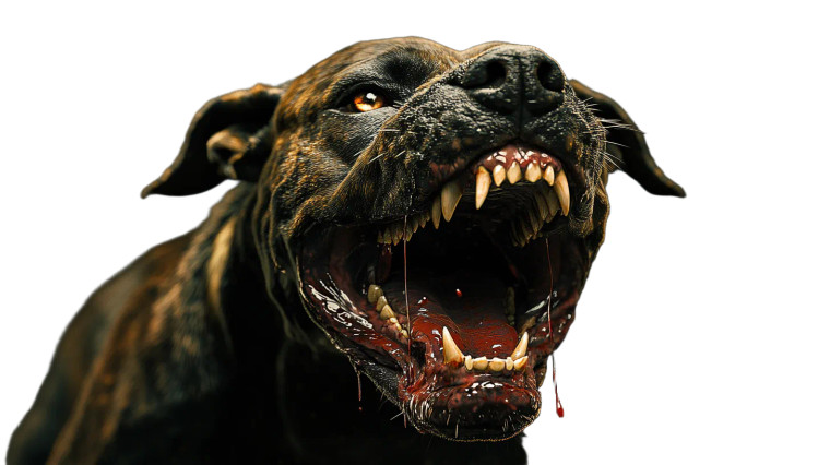 Angry Dog Aperture Vinyl Car Decal Sticker – Waterproof & UV-Resistant 8"