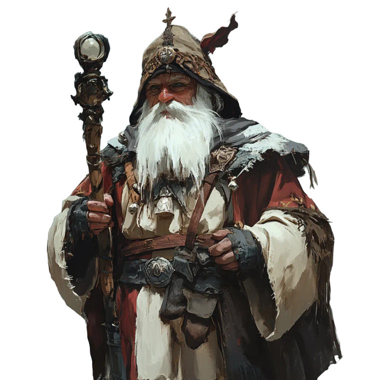 Gnomie Cleric Vinyl Car Decal Sticker – Waterproof & UV-Resistant 8"