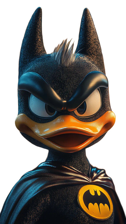 Daffy Duck Batman V2 Vinyl Car Decal Sticker – Waterproof & UV-Resistant 8"