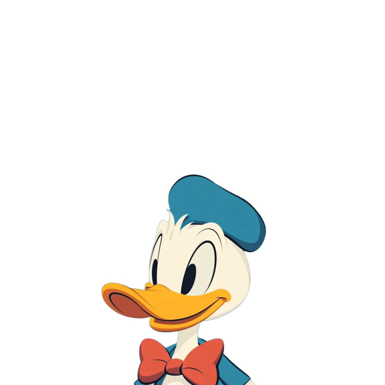 Donald Duck Wallpaper Vinyl Car Decal Sticker – Waterproof & UV-Resistant 8"