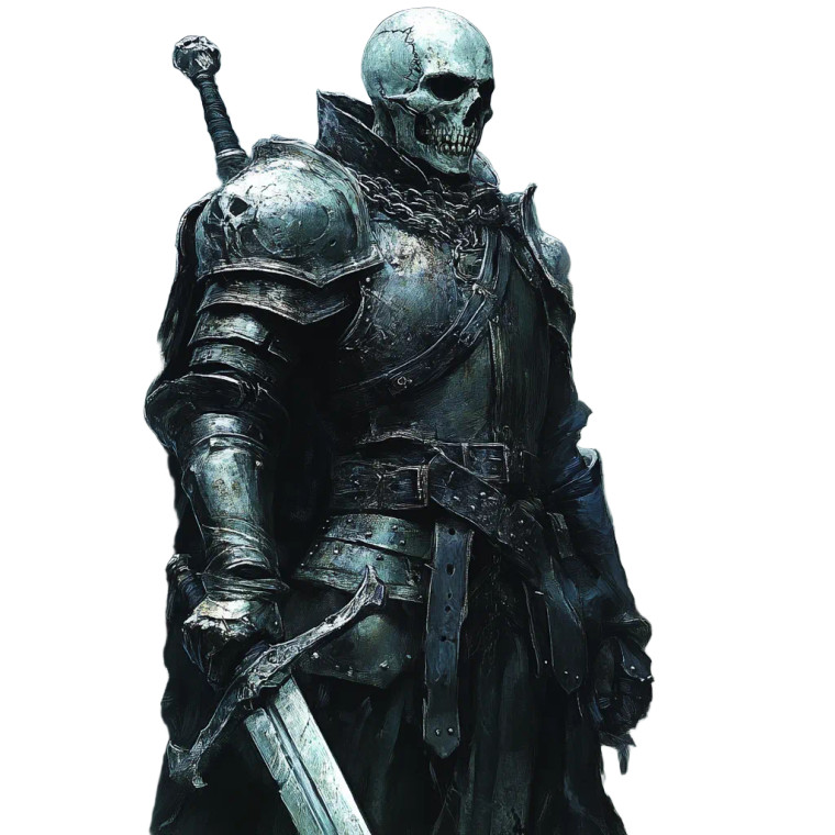 Undead Death Knight Vinyl Car Decal Sticker – Waterproof & UV-Resistant 8"