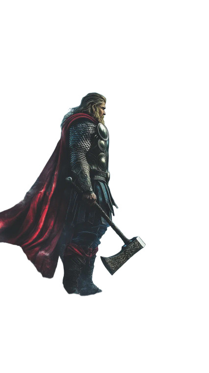 Thor At Shoreline Vinyl Car Decal Sticker – Waterproof & UV-Resistant 8"