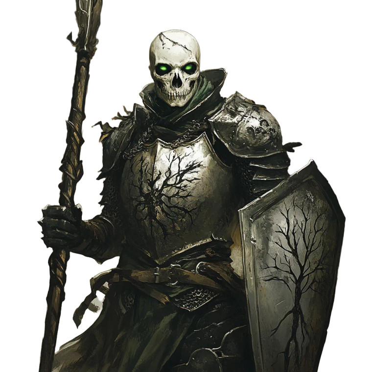 Skull-Headed Knight V2 Vinyl Car Decal Sticker – Waterproof & UV-Resistant 8"