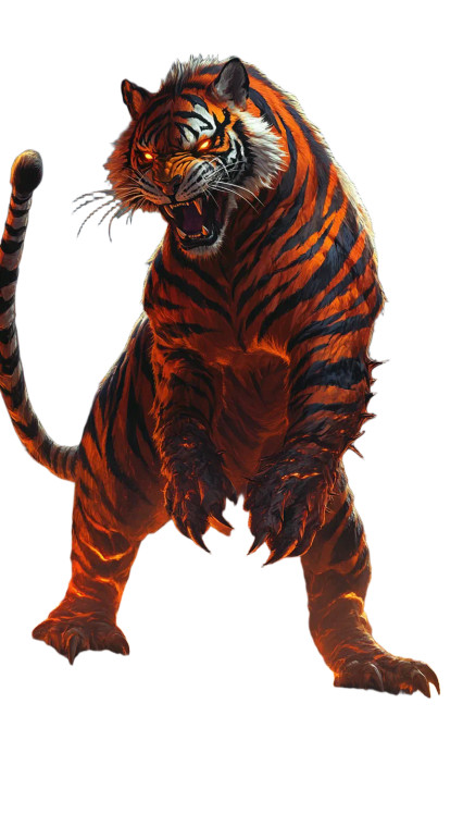 Tiger-Zebra Hybrid Vinyl Car Decal Sticker – Waterproof & UV-Resistant 8"