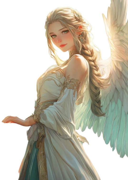 Beautiful Angel V4 Vinyl Car Decal Sticker – Waterproof & UV-Resistant 8"