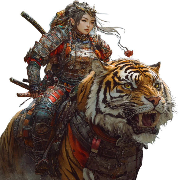 Samurai Orc Rider Vinyl Car Decal Sticker – Waterproof & UV-Resistant 8"