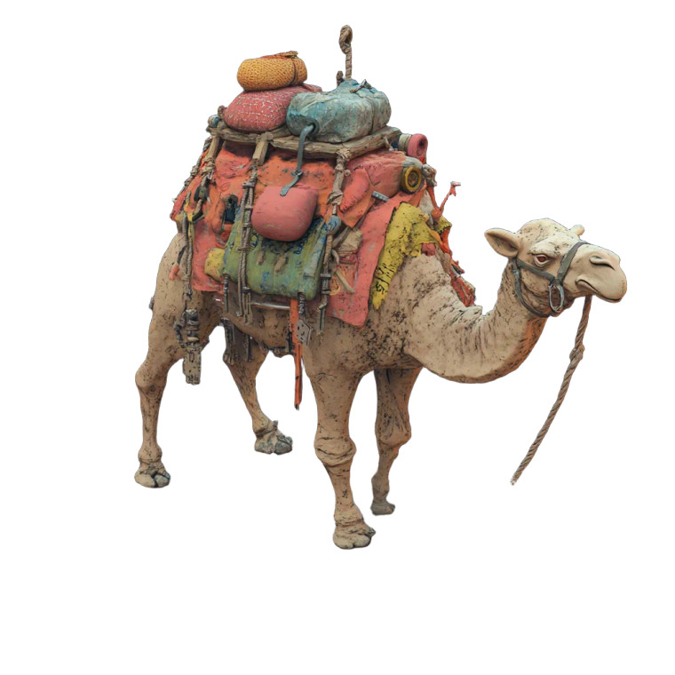 Camel Derangement Vinyl Car Decal Sticker – Waterproof & UV-Resistant 8"