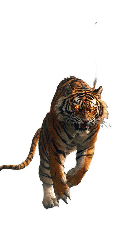 Tiger-Dragon Hybrid Vinyl Car Decal Sticker – Waterproof & UV-Resistant 8"