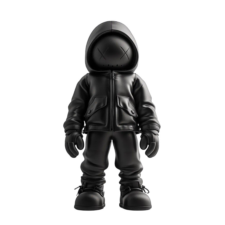 Hooded Leather Jacket Vinyl Car Decal Sticker – Waterproof & UV-Resistant 8"