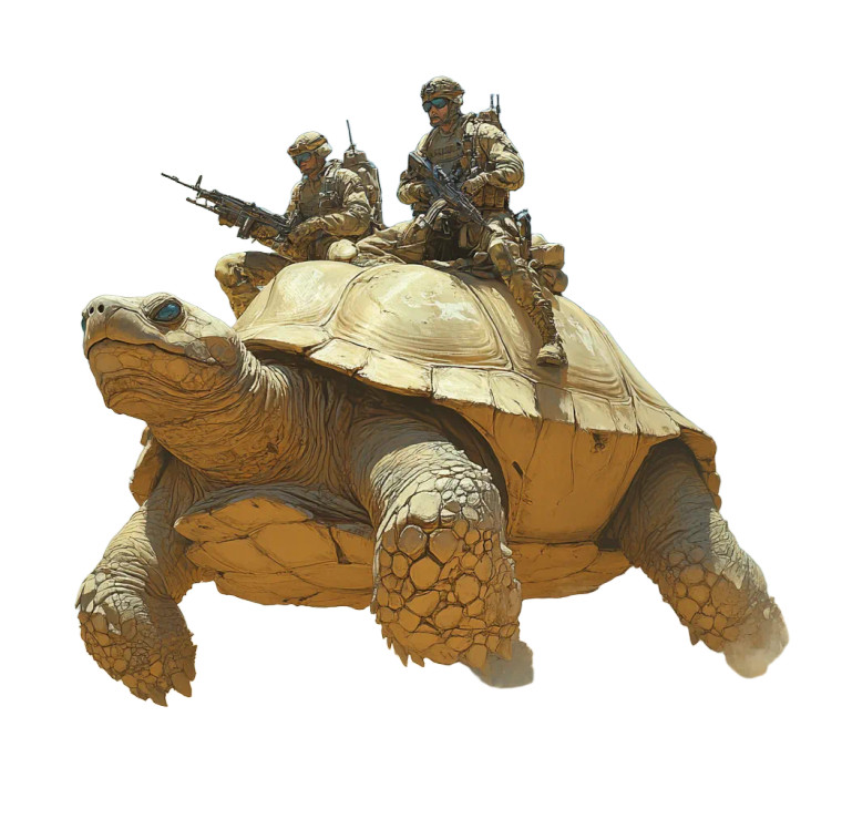 Armored Turtle Riders Vinyl Car Decal Sticker – Waterproof & UV-Resistant 8"