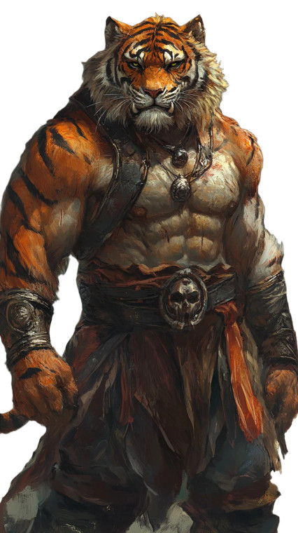 Strong Tiger Orc Vinyl Car Decal Sticker – Waterproof & UV-Resistant 8"