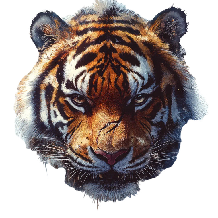 Urban Tiger Logo Vinyl Car Decal Sticker – Waterproof & UV-Resistant 8"
