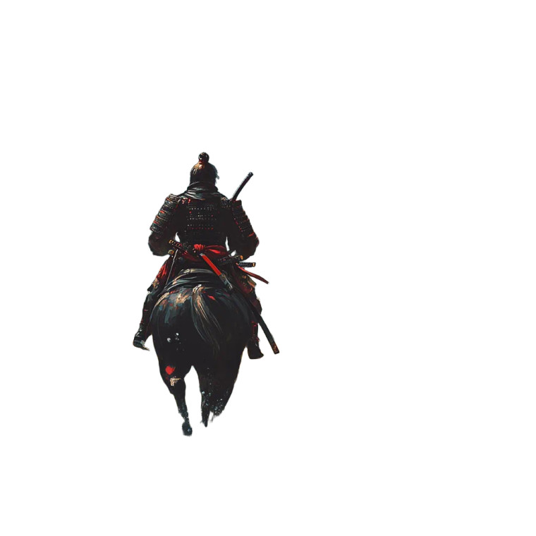 Samurai In Forest Vinyl Car Decal Sticker – Waterproof & UV-Resistant 8"