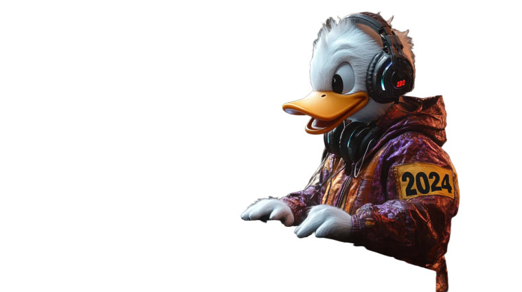 Cyberpunk Dj Duck V3 Vinyl Car Decal Sticker – Waterproof & UV-Resistant 8"
