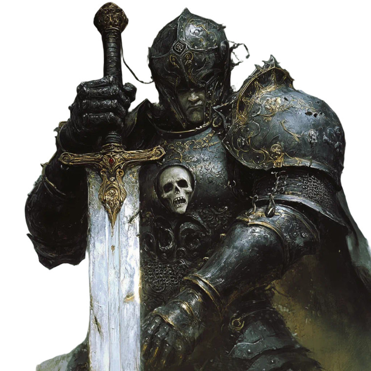 Black Armor Knight V3 Vinyl Car Decal Sticker – Waterproof & UV-Resistant 8"