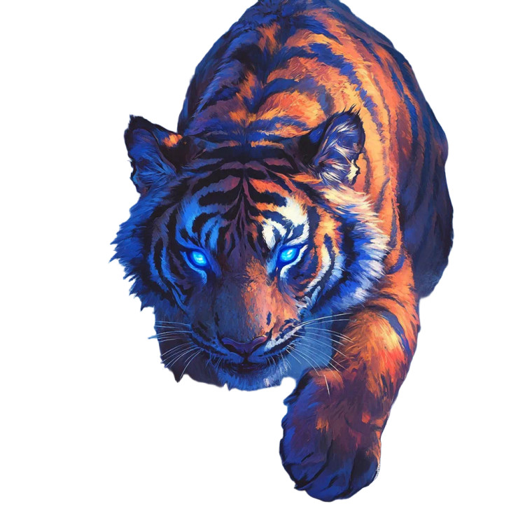 Fantasy Glowing Tiger Vinyl Car Decal Sticker – Waterproof & UV-Resistant 8" Fantasy Glowing Tiger Vinyl Car Decal Sticker – Waterproof & UV-Resistant 8"