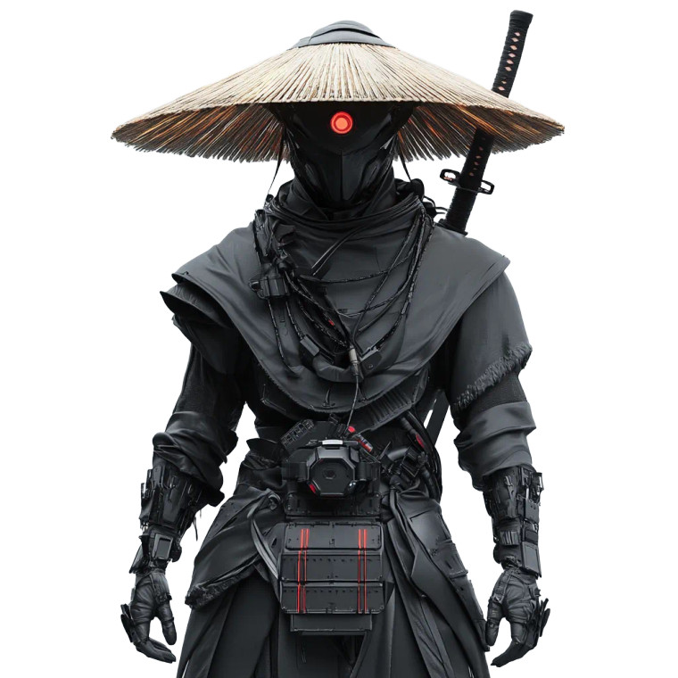 Cyberpunk Samurai Nft Vinyl Car Decal Sticker – Waterproof & UV-Resistant 8"