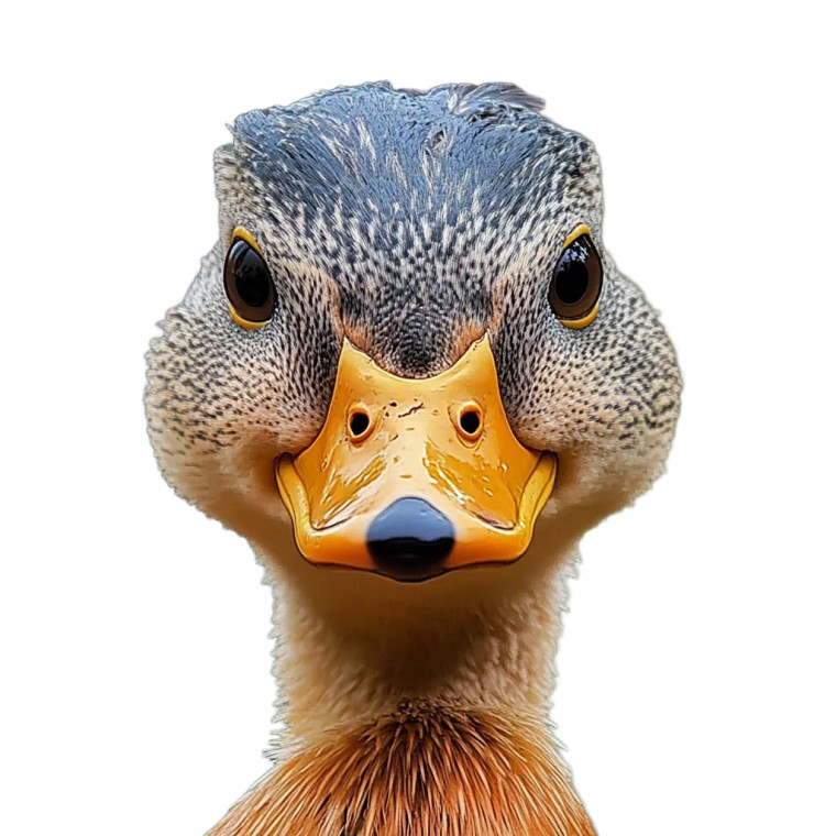 Angry Duck V2 Vinyl Car Decal Sticker – Waterproof & UV-Resistant 8"