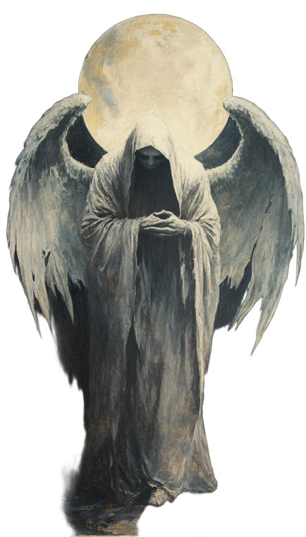 Angelic Ghost Fantasy Vinyl Car Decal Sticker – Waterproof & UV-Resistant 8"