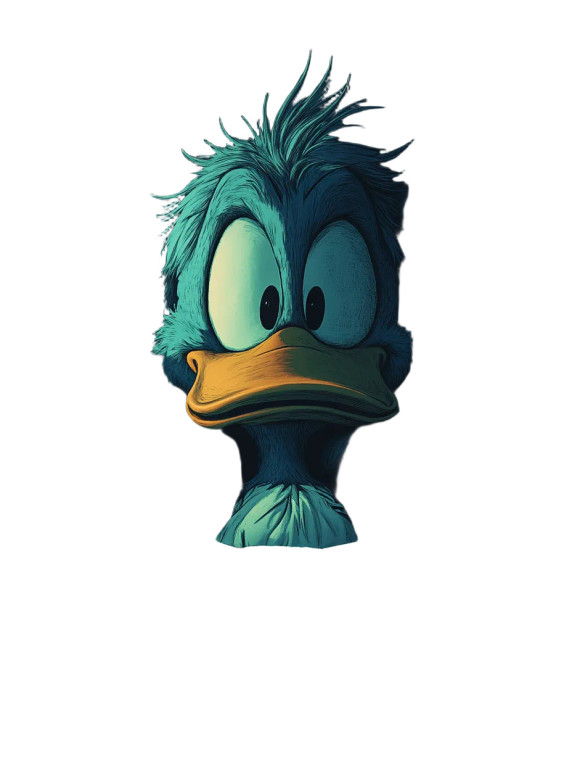 Tired Uncle Scrooge Vinyl Car Decal Sticker – Waterproof & UV-Resistant 8"