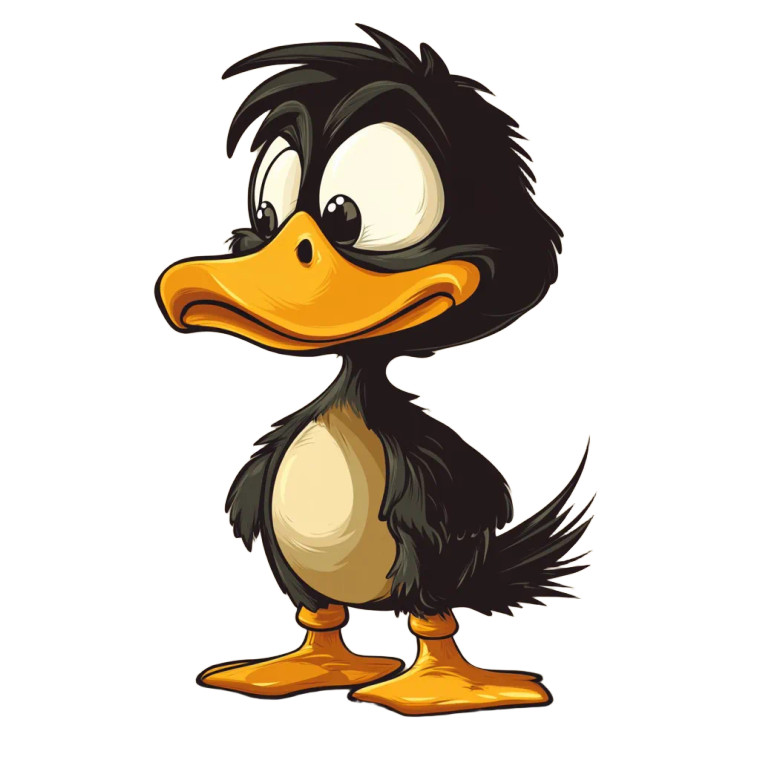 Vigilant Nervous Duck Vinyl Car Decal Sticker – Waterproof & UV-Resistant 8"