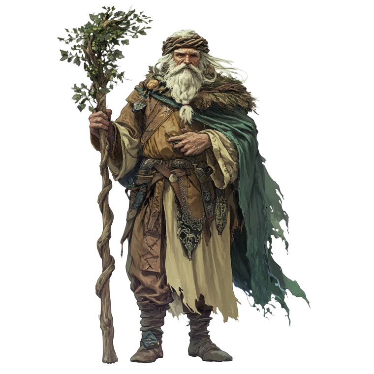 Wise Old Druid Vinyl Car Decal Sticker – Waterproof & UV-Resistant 8"