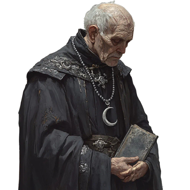 Blind Moon Priest Vinyl Car Decal Sticker – Waterproof & UV-Resistant 8"