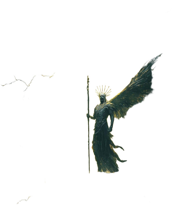 Undead Knight Spear Vinyl Car Decal Sticker – Waterproof & UV-Resistant 8"