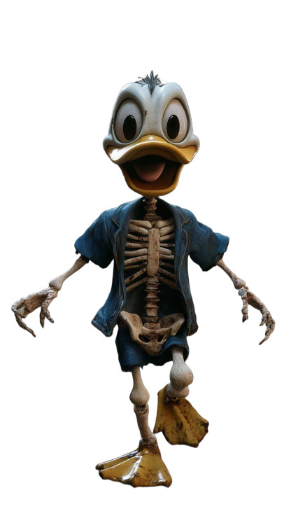 Terror Zombie Duck V2 Vinyl Car Decal Sticker – Waterproof & UV-Resistant 8"