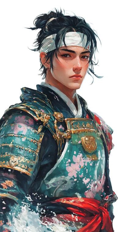 Heroic Samurai Vinyl Car Decal Sticker – Waterproof & UV-Resistant 8"