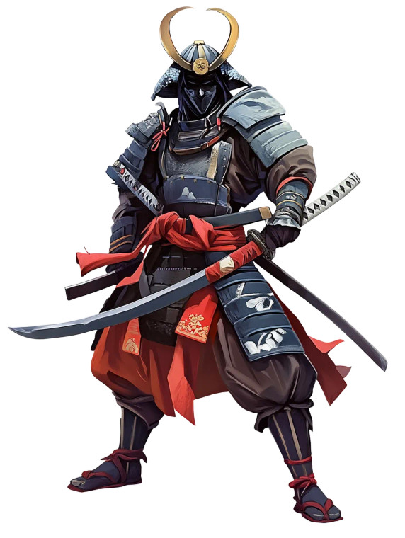 Bad Samurai Hero Vinyl Car Decal Sticker – Waterproof & UV-Resistant 8"