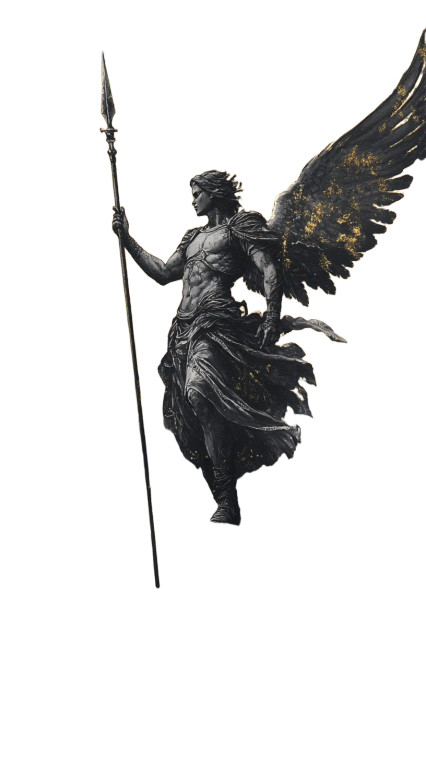 Archangel Michael V8 Vinyl Car Decal Sticker – Waterproof & UV-Resistant 8"