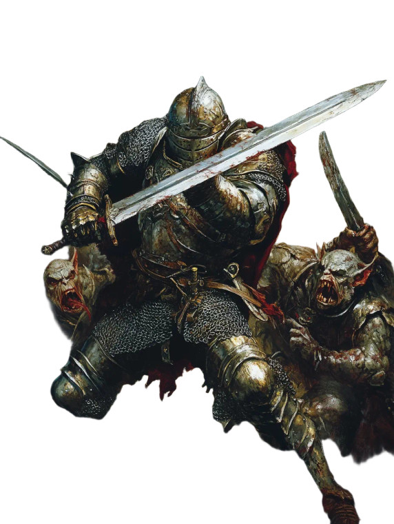 Knight Vs Goblins Vinyl Car Decal Sticker – Waterproof & UV-Resistant 8"