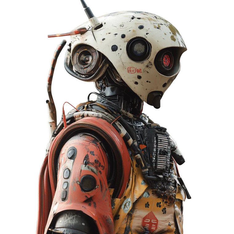 Japanese Robot Vinyl Car Decal Sticker – Waterproof & UV-Resistant 8"