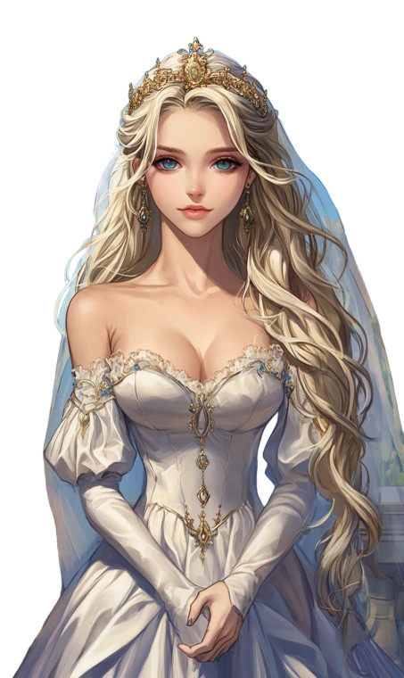 Blonde Princess V2 Vinyl Car Decal Sticker – Waterproof & UV-Resistant 8"
