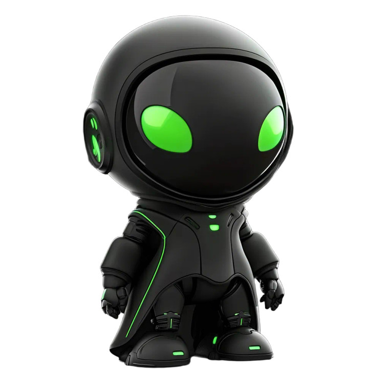 Matrix Robot Mascot Vinyl Car Decal Sticker – Waterproof & UV-Resistant 8"