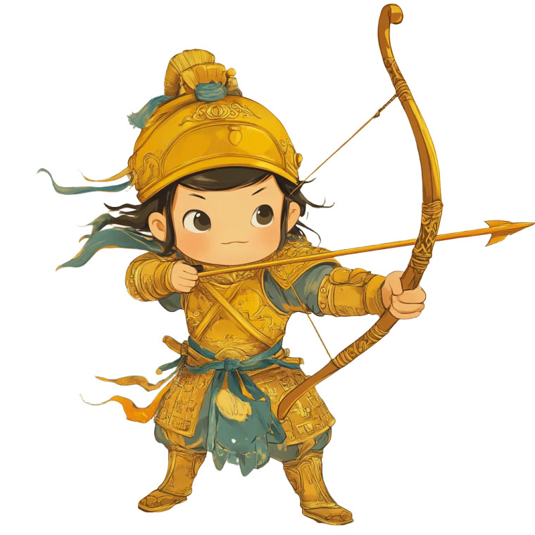 Qing Dynasty Soldier Vinyl Car Decal Sticker – Waterproof & UV-Resistant 8"