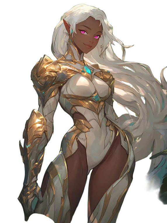 Fantasy Anime Warrior Vinyl Car Decal Sticker – Waterproof & UV-Resistant 8"