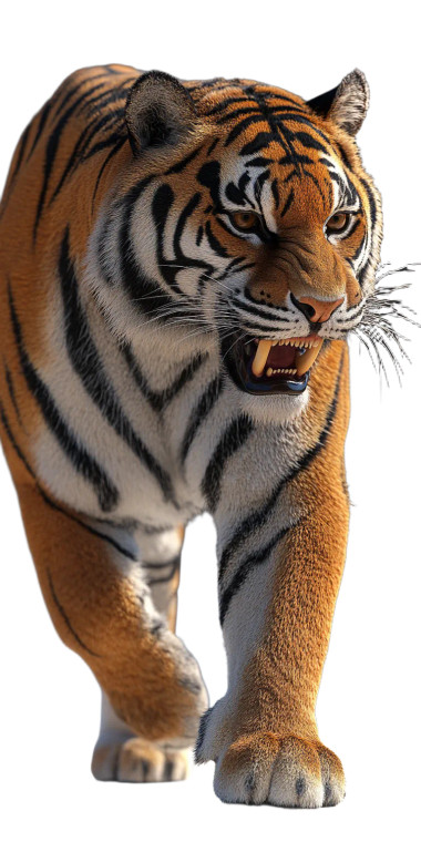 Roaring Tiger V17 Vinyl Car Decal Sticker – Waterproof & UV-Resistant 8"