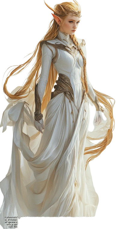 Majestic Golden Elf Vinyl Car Decal Sticker – Waterproof & UV-Resistant 8"