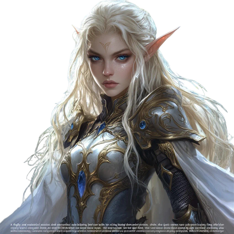 Elven Warrior V2 Vinyl Car Decal Sticker – Waterproof & UV-Resistant 8"