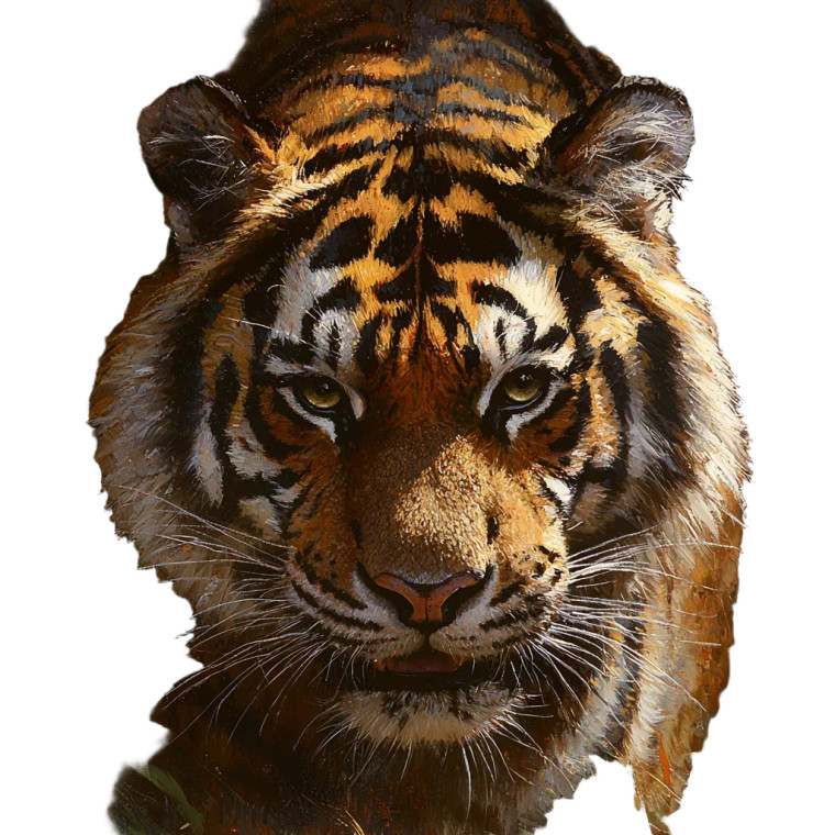 Tiger V6 Vinyl Car Decal Sticker – Waterproof & UV-Resistant 8"