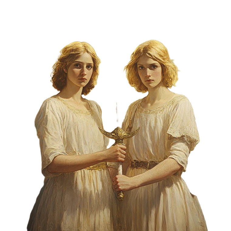 Heavenly Angels Vinyl Car Decal Sticker – Waterproof & UV-Resistant 8"