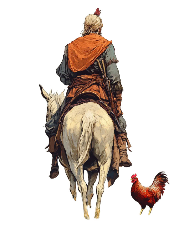 Ancient Rider Vinyl Car Decal Sticker – Waterproof & UV-Resistant 8"