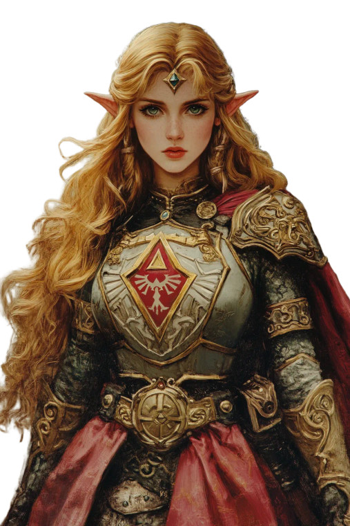 Princess Zelda Superhero Vinyl Car Decal Sticker – Waterproof & UV-Resistant 8"